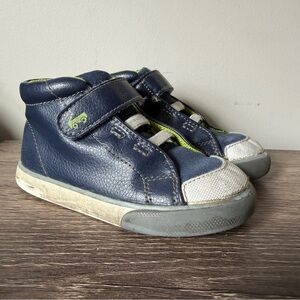 See Kai Run Belmont II Navy Lime Toddler Boys Size 8 Sneaker Shoes